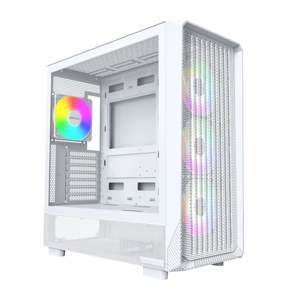 Корпус Montech X5 (W) [Midi Tower, 3 × 140 мм, 1 × 120 мм, Белый]