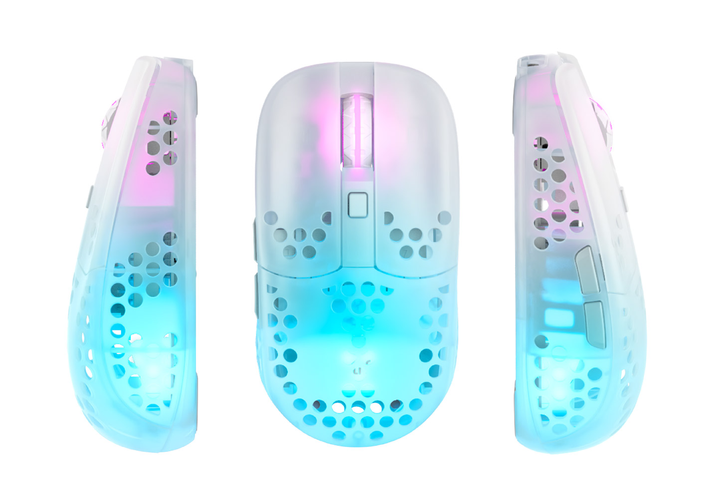 Мышь Xtrfy MZ1 (MZ1-RGB-WHITE-TP) [проводная, светодиодная, 16000 DPI, 1000 Гц, подсветка, белый]