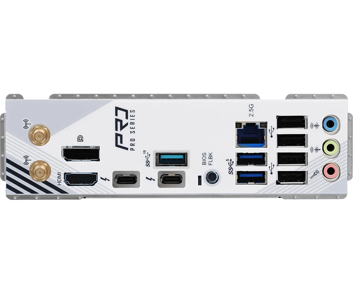 Материнская плата ASRock Z890 PRO RS WIFI WHITE [LGA 1851, Intel Z890, 4xDDR 5, 4xM.2, 1xPCI-E x16, Standard-ATX]