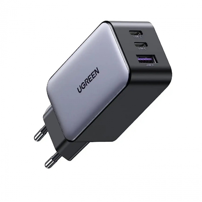 Зарядное устройство Ugreen CD244 (10335) USB-A/2*USB-C 65W