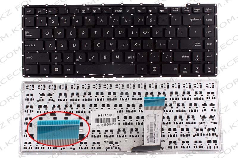 Клавиатура для ноутбука Asus X451, ENG, черная
