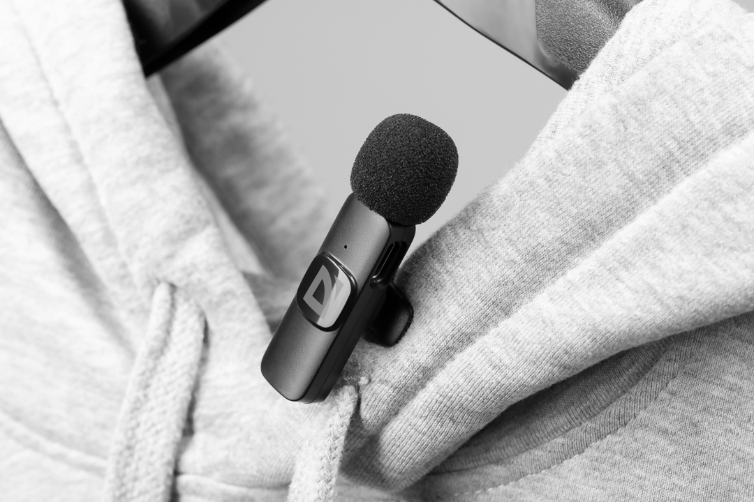 Микрофон петличный Defender Talky-137 wrls (64137) черный