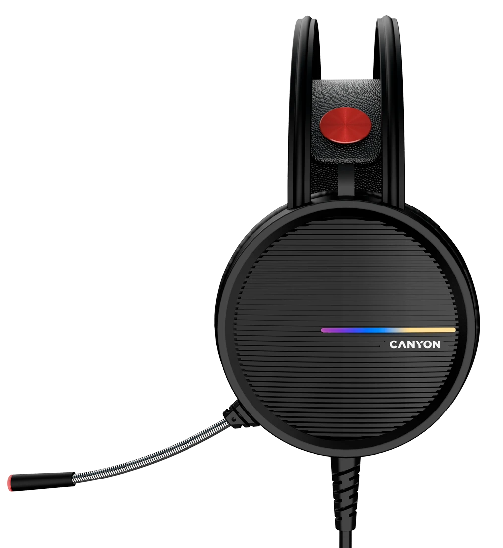 Игровая гарнитура CANYON  CANYON INTERCEPTOR GH-8A (CND-SGHS8A), Черный оранжевый