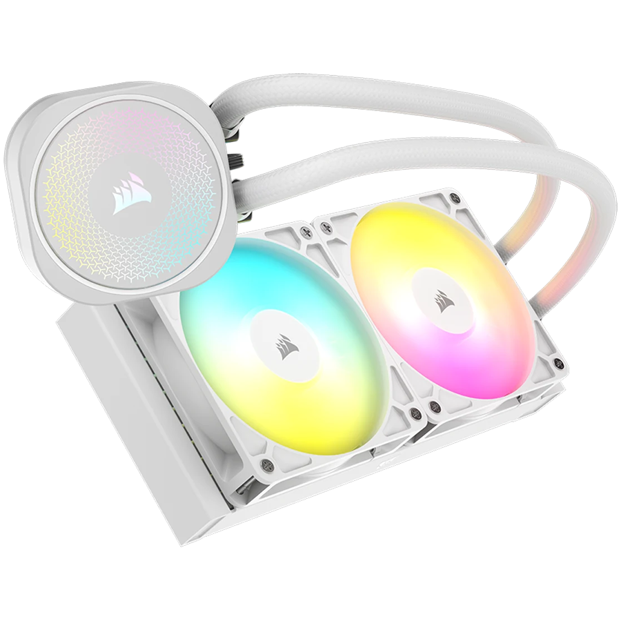 Система охлаждения Corsair NAUTILUS 240 ARGB White (CW-9060094-WW) [120 x 120 x 25мм, 2100 об/мин., 36 дБ, 4 pin]