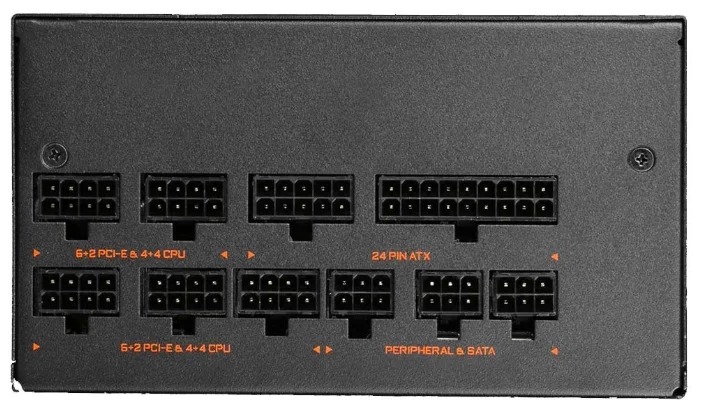 Блок питания Gigabyte GP-AP750GM [750 Вт, 80 PLUS Gold, 6x SATA, 4x 6+2 pin PCIe, 1x 4+4 pin CPU, EPS12V]