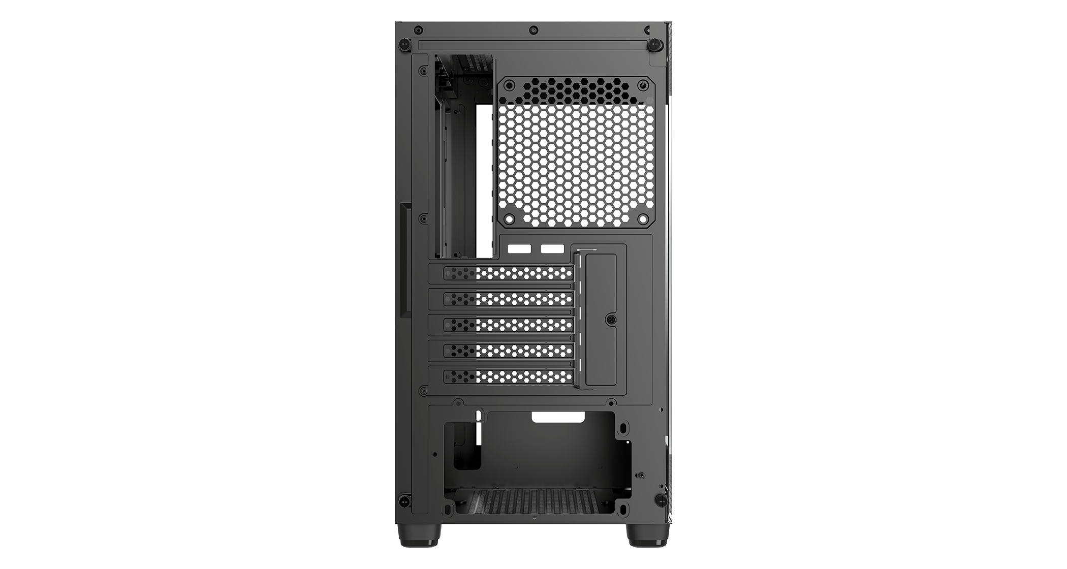 Корпус Ocypus Gamma C52 BK (Gamma-C52-BKD000XX-GL) [Mini Tower, Без вентиляторов, Черный]