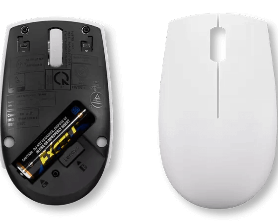 Мышь Lenovo 300 (GY51L15677) [беспроводная, светодиодная, 1000 DPI, серый]