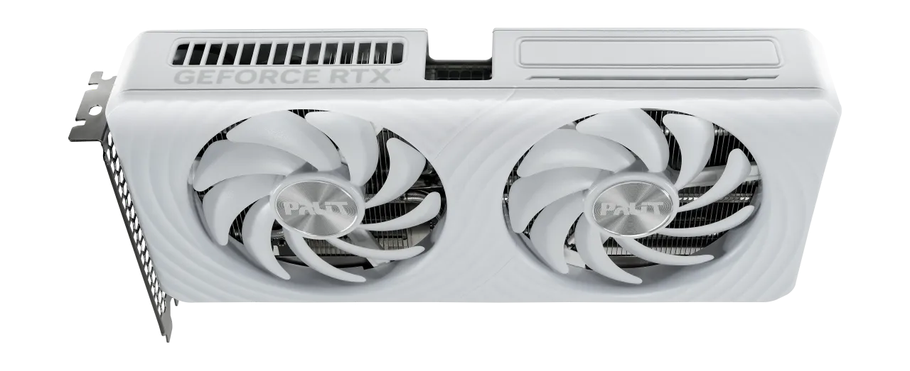 Видеокарта Palit GeForce RTX 5060 Ti White OC 8GB (NE7506TU19P1-GB2062M) [8 ГБ, GDDR7, 128 бит, HDMI, DisplayPort (3 шт)]