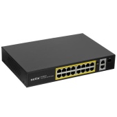 Сетевой коммутатор Netis P116GH 16 port 10/100/1000M, 16xPoE 2x 10/100/1000M Uplink, 1x10/100/1000M SFP - купить в интернет-магазине Forcecom.kz Сетевой коммутатор Netis P116GH 16 port 10/100/1000M, 16xPoE 2x 10/100/1000M Uplink, 1x10/100/1000M SFP