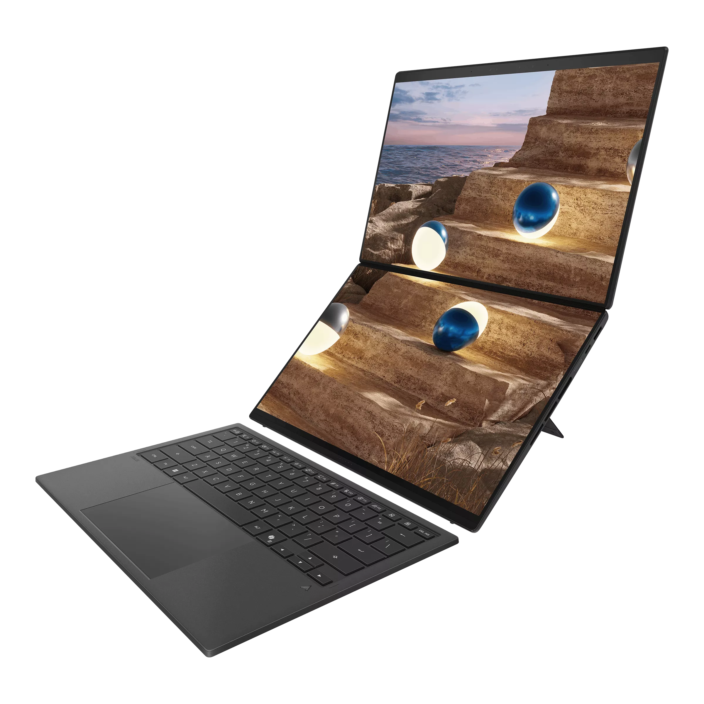 Ноутбук Asus Zenbook DUO UX8407AA-SN046W (90NB16V1-M00WS0) [14", Ultra 9 386H, 32 ГБ ОЗУ, 2 ТБ SSD, Windows 11 Home]