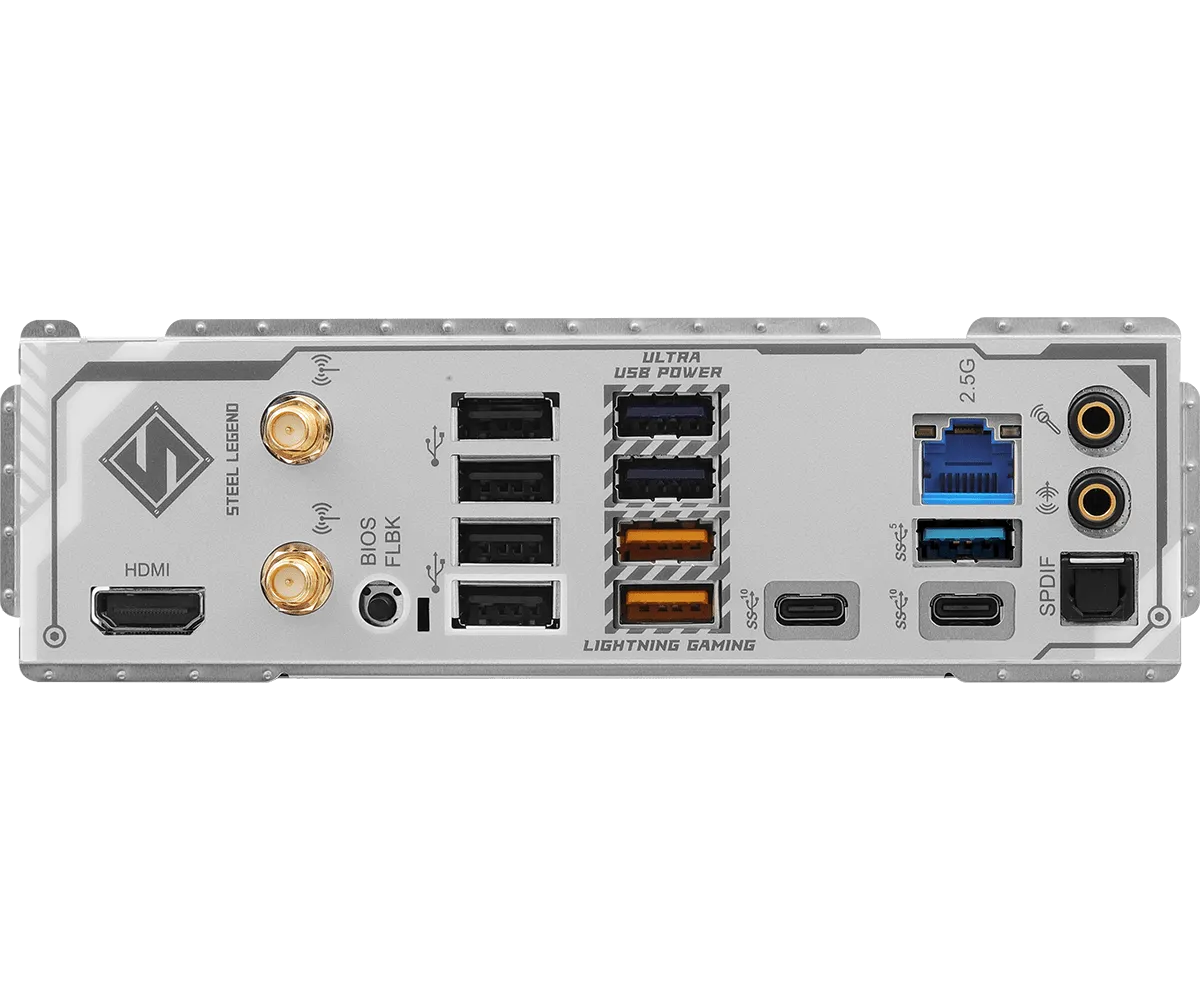 Материнская плата ASRock B850 Steel Legend WiFi [AM5, AMD B850, 4xDDR 5, 4xM.2, 2xPCI-E x16, Standard-ATX]