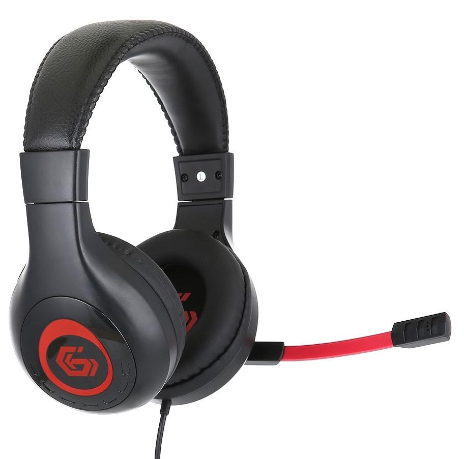 Гарнитура Gembird MHS-G30, черный+красный  - купить в интернет-магазине Forcecom.kz Гарнитура Gembird MHS-G30, черный+красный