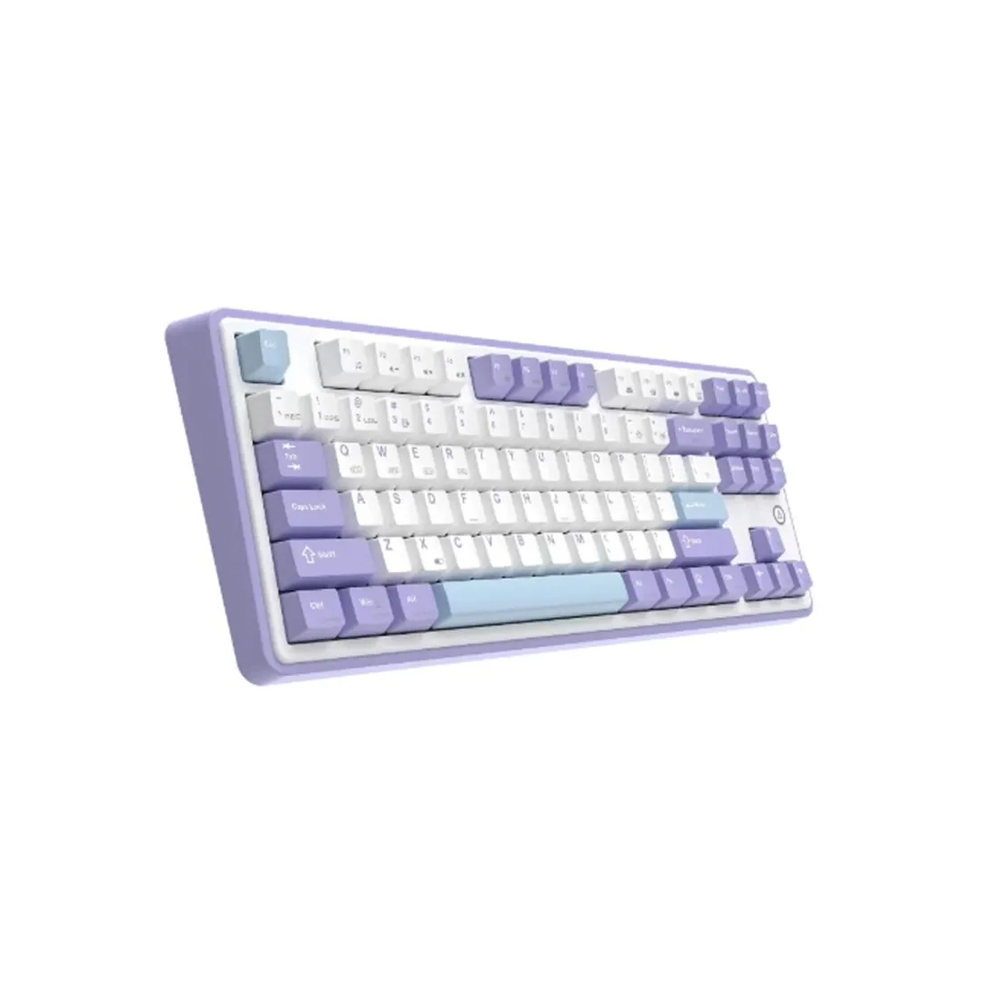 Клавиатура Ajazz AK870 [механическая, проводная + беспроводная, RGB подсветка, Ajazz Gift Switch, белая]