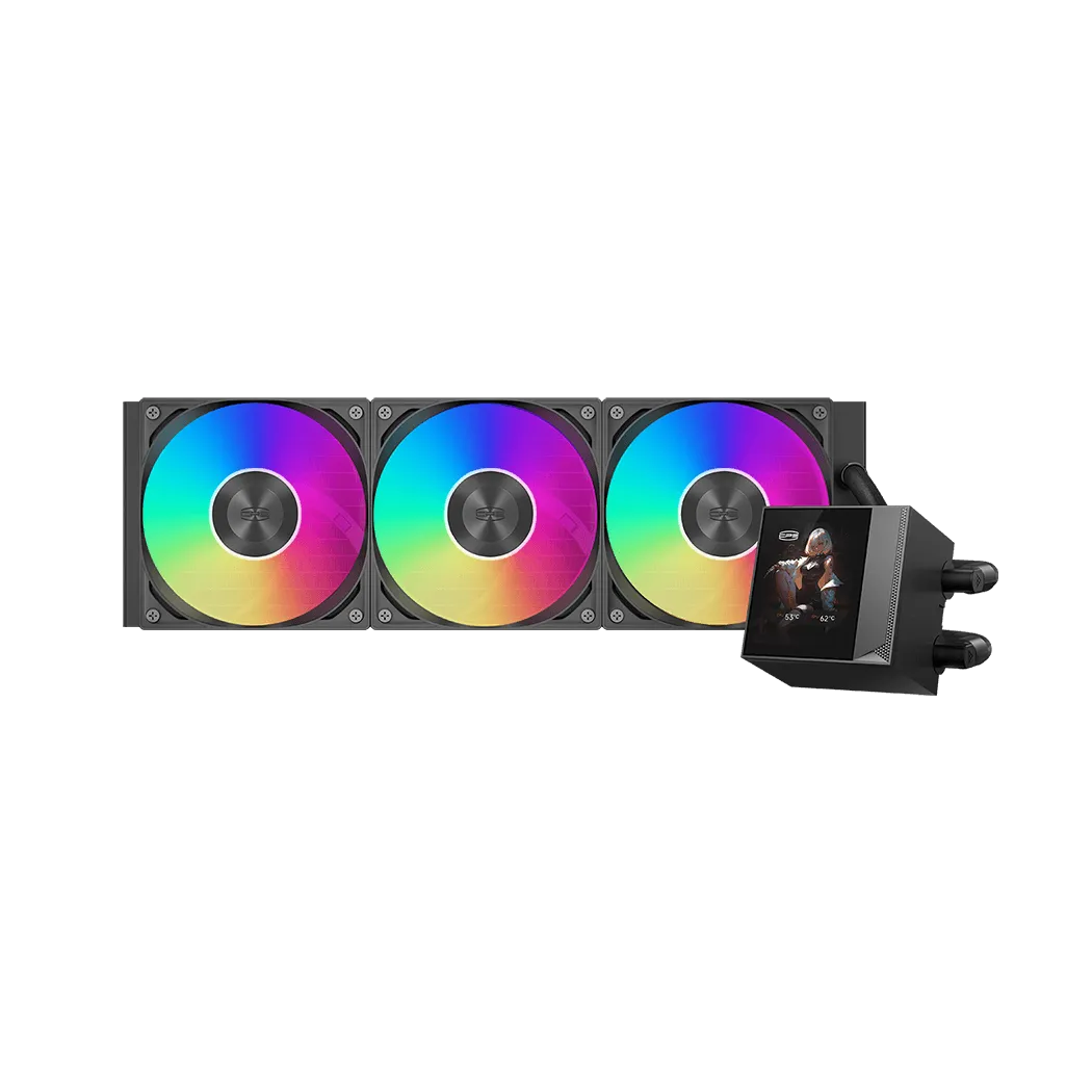 Водяное охлаждение для CPU PCCooler DC360 Pro ARGB Display BK TDP 280W Черный