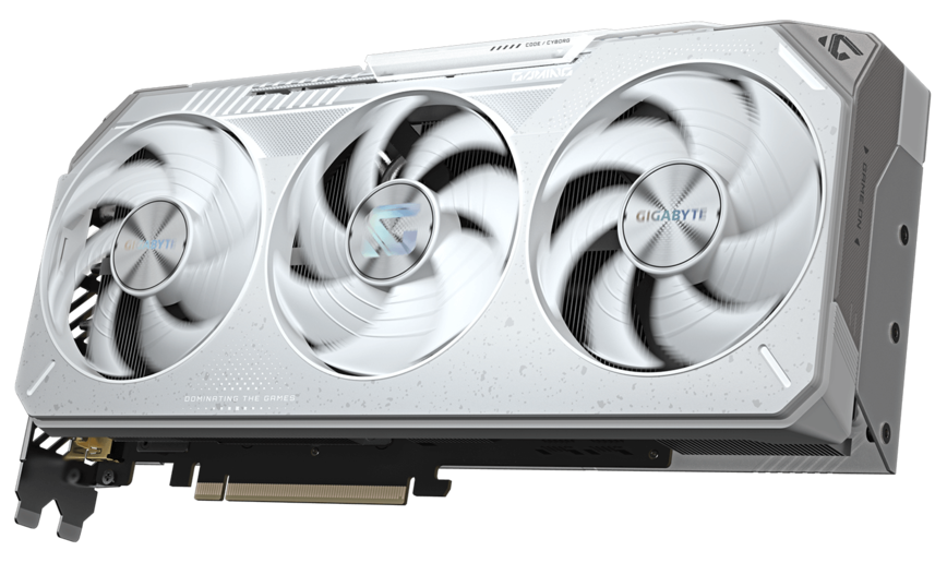 Видеокарта Gigabyte Radeon RX 9070 XT GAMING OC ICE 16G (GV-R907XGAMINGOCICE-16GD) [16 ГБ, GDDR6, 256 бит, HDMI (2 шт), DisplayPort (2 шт)]