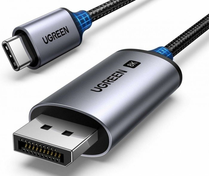 Кабель UGREEN CM556 USB-C to DP 8K Cable 1m