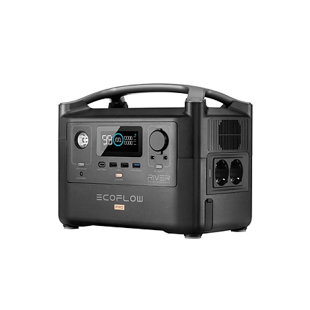Зарядная станция EcoFlow RIVER Pro EU, 720Wh, 600W(1200W), 230V(50Hz)