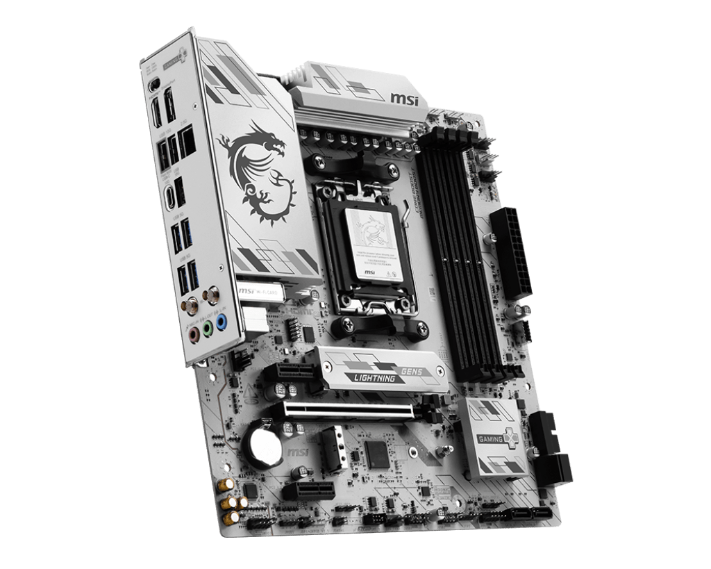 Материнская плата MSI B850M GAMING PLUS WIFI6E [AM5, AMD B850, 4xDDR 5, 2xM.2, 1xPCI-E x16, Micro-ATX]