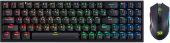 Клавиатура+мышь Redragon S136 (72158) [механическая, проводная + беспроводная, RGB подсветка, черная]