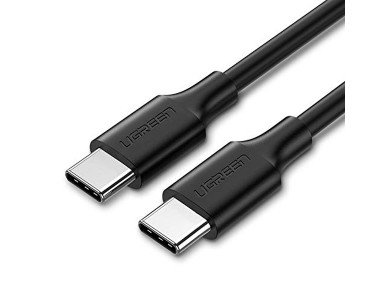 Кабель UGREEN US286 USB 2.0 Type C to Type C Cable Nickel Plating 0.5m (Black), 50996