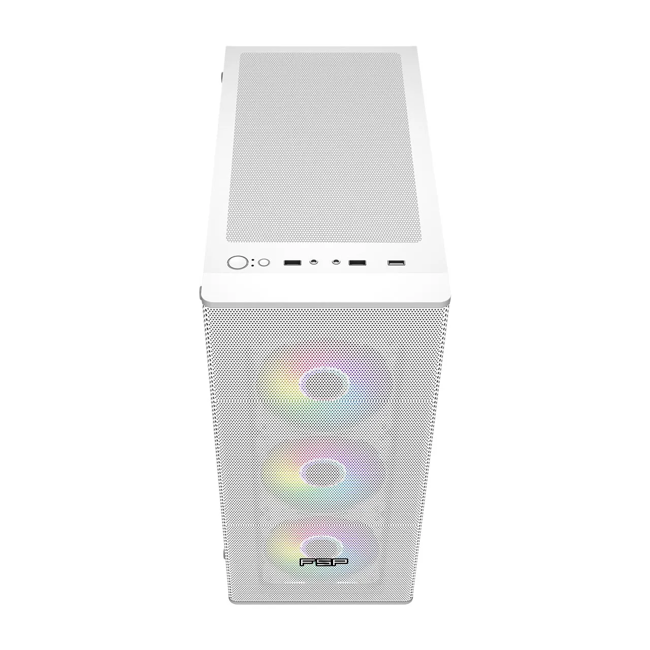 Компьютерный корпус FSP CMT196W, Без БП, 1xUSB3.0/2xUSB2.0, 4x ARGB 120mm, Glass, White, ATX - купить в интернет-магазине Forcecom.kz Компьютерный корпус FSP CMT196W, Без БП, 1xUSB3.0/2xUSB2.0, 4x ARGB 120mm, Glass, White, ATX