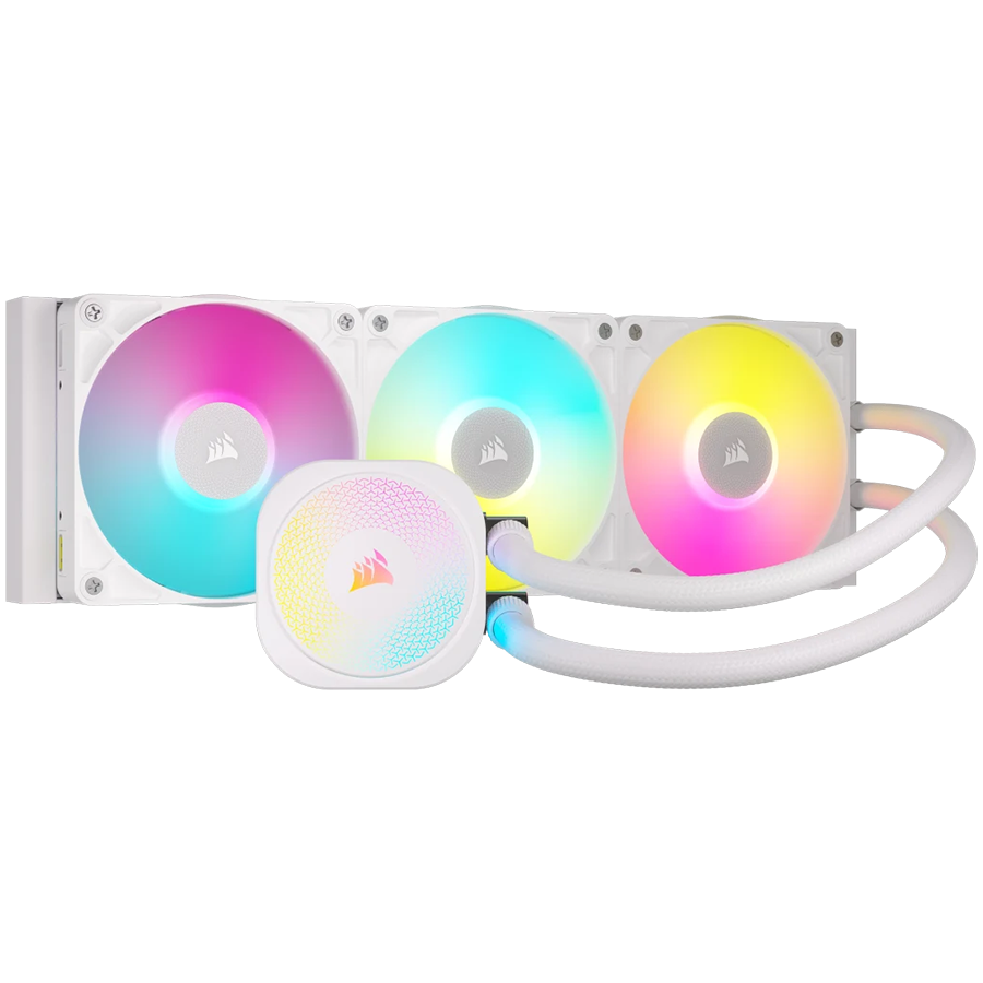 Система охлаждения Corsair iCUE LINK TITAN 360 RX RGB White AIO (CW-9061021-WW) [120 x 120 x 25 мм, 2100 об/мин, 36 дБ, 4 pin]