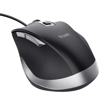 Мышь Trust Fyda (24728) [проводная, светодиодная, 5000 DPI, черная]