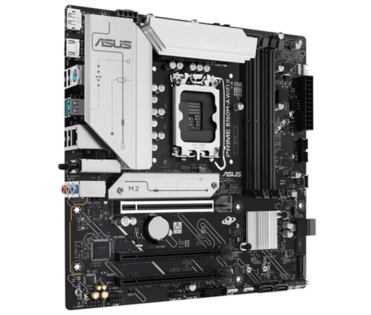 Материнская плата ASUS PRIME B760M-A WIFI II, LGA1700 4xDDR5 4xSATA3 2xM.2 RAID 1xHDMI 1xDP mATX