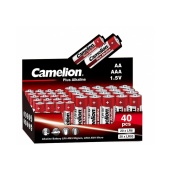 Батарейка CAMELION Plus Alkaline (20LR6+20LR03-SP4-CB) 40 шт. в упак.