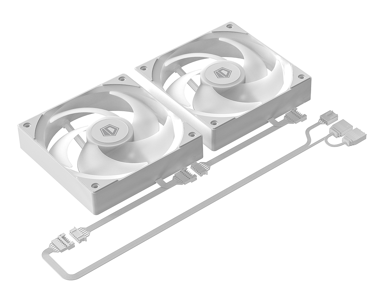 Система охлаждения ID-COOLING FX240 LCD WHITE [120 × 120 × 25 мм, 2000 об/мин, 27.2 дБ, 4 pin]