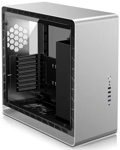 Корпус Jonsbo UMX6-G Silver [Midi Tower, серебристый]