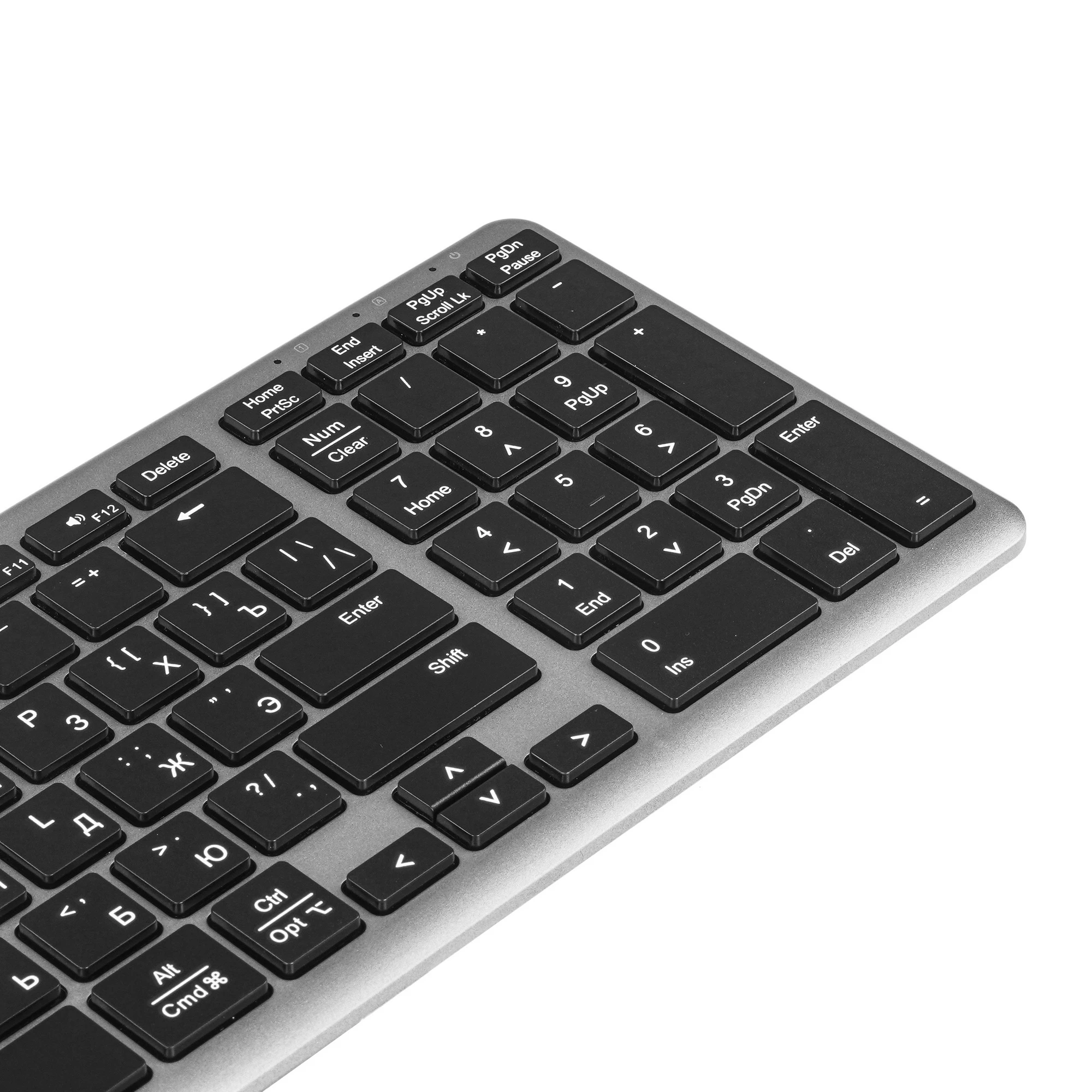 Клавиатура Ugreen KU005 (15956) [ножничная, проводная + беспроводная, серая]