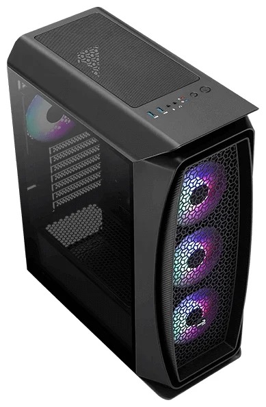 Корпус ПК без БП Aerocool Aero One Frost, черный