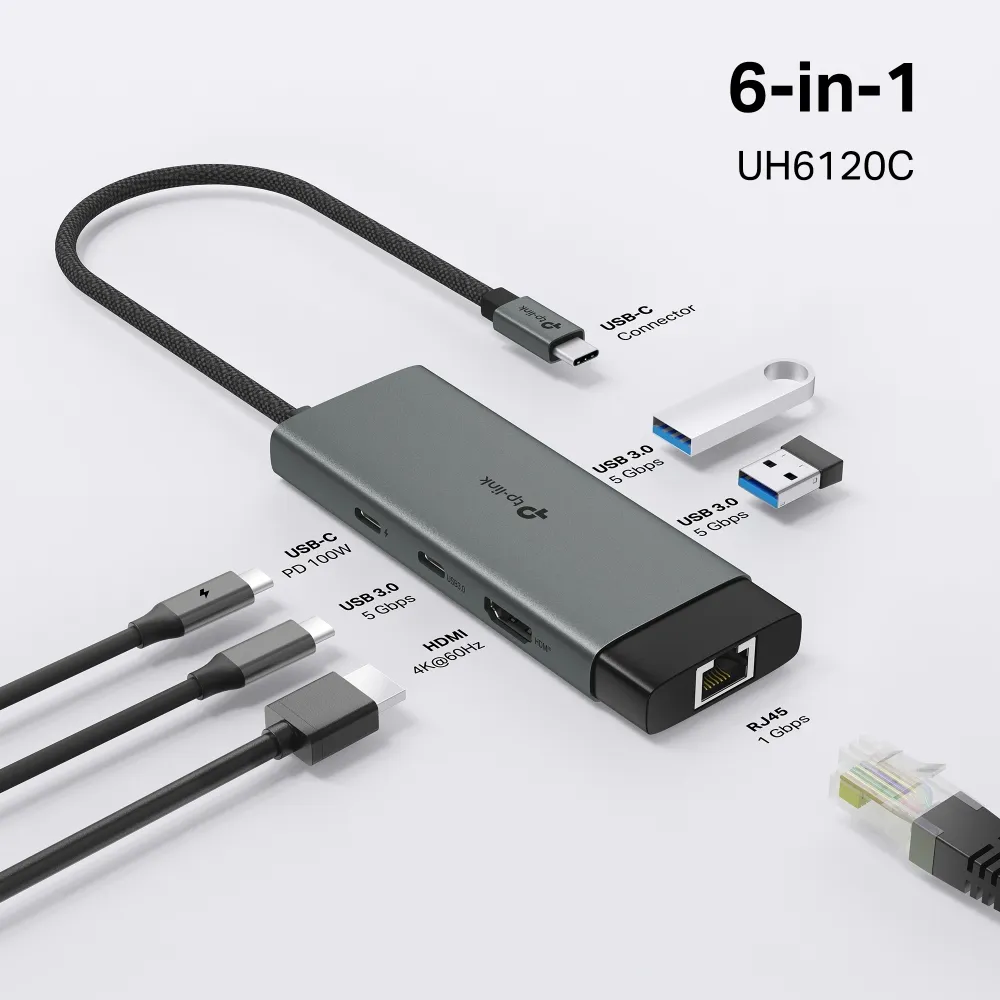 Концентратор USB TP-Link UH6120C
