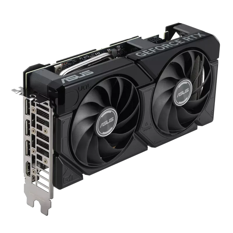 Видеокарта Asus Dual GeForce RTX 4070 SUPER EVO OC (DUAL-RTX4070S-O12G-EVO) [12 ГБ, GDDR6X, 192 бит, HDMI, DisplayPort (3 шт)]