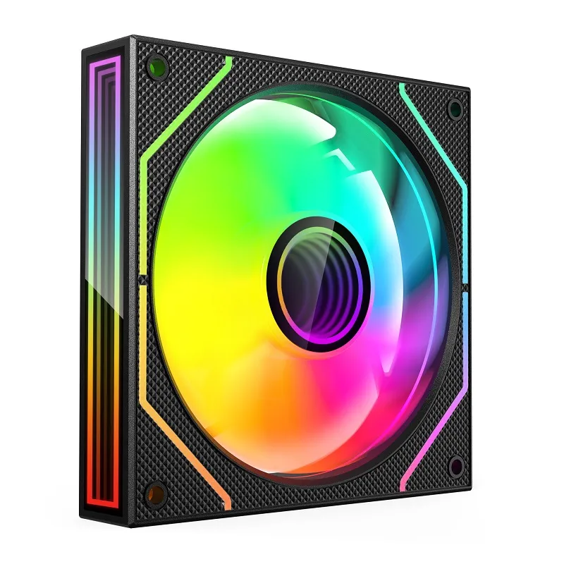 Вентилятор для корпуса Wintek 1236-B-12 ARGB REVERSE Black [120 мм, 1800 об/мин, 46,7 CFM, 34 дБ, PWM]