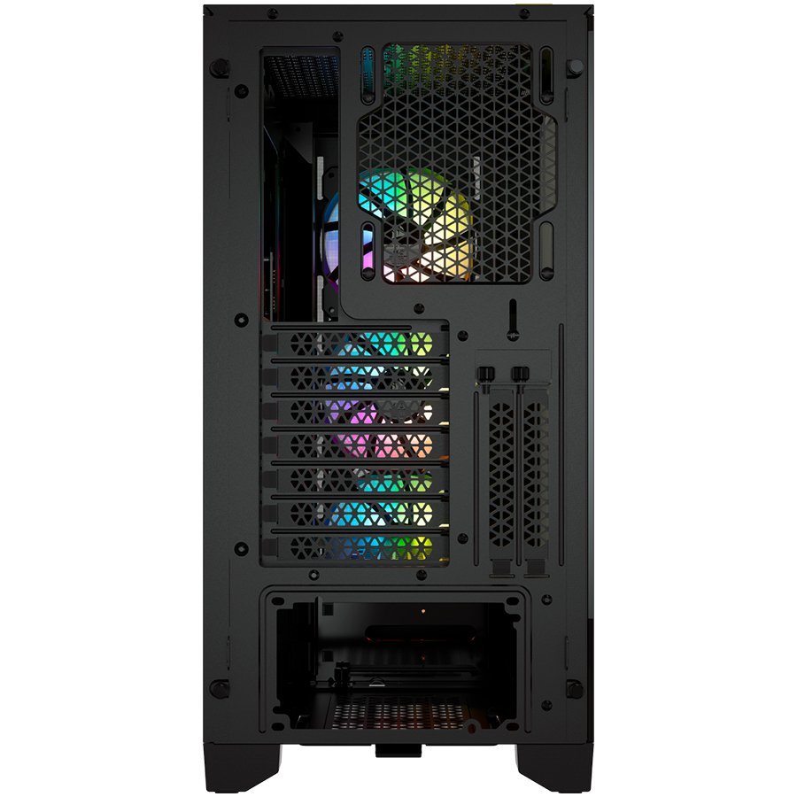 Корпус Corsair iCUE 4000X RGB (CC-9011204-WW) [Midi Tower, Спереди: 3 x 120 мм вентилятора с RGB подсветкой, черный]