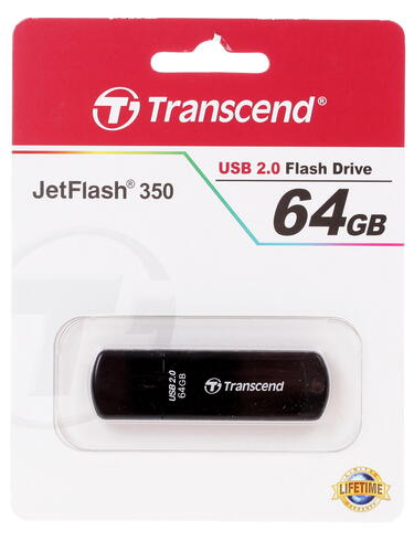 USB Флеш Transcend JetFlash 350 TS64GJF350, 64GB