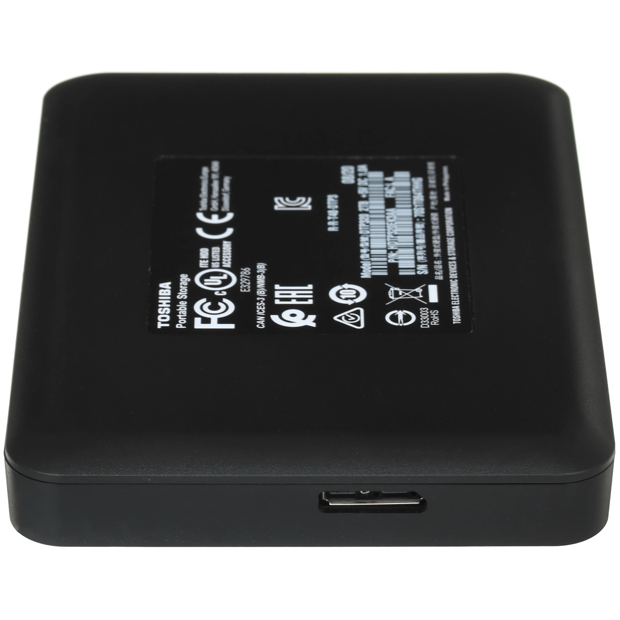 Жесткий диск Toshiba Canvio Ready (HDTP340EK3CA) [4 ТБ, 2.5", USB 3.2 Gen 1 (Type-A), 5400 об./мин, внешние портативные]