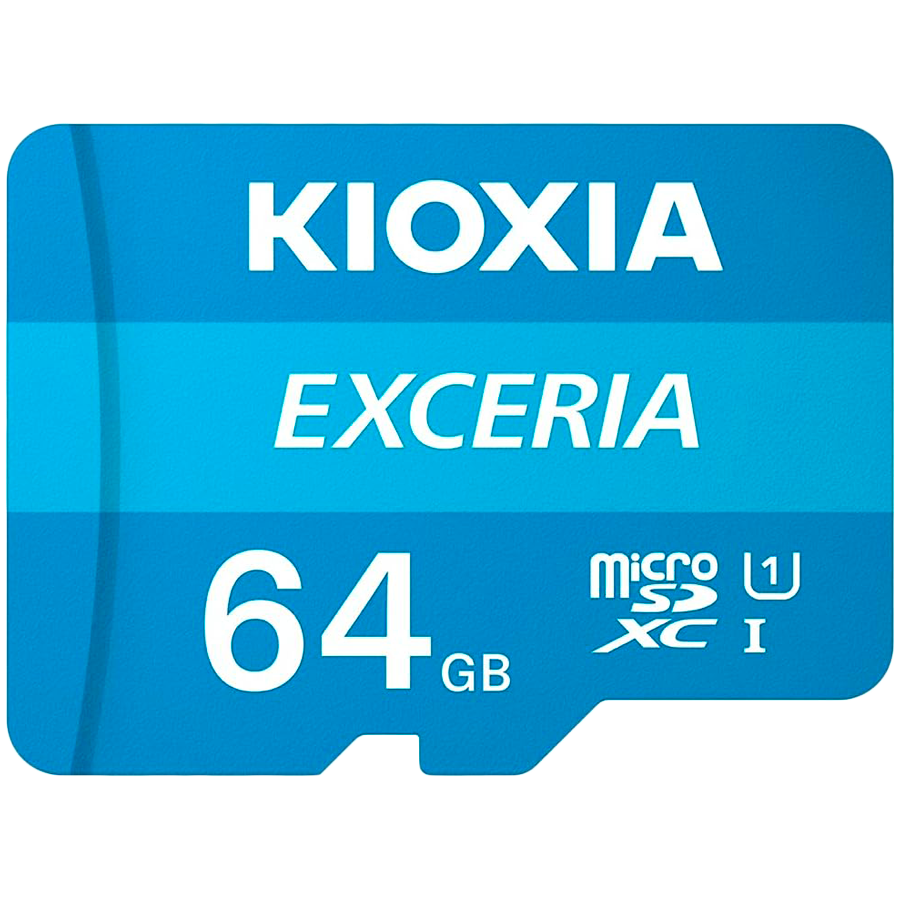 Карта памяти microSD KIOXIA Exceria (M203) 64GB UHS I U1 с адаптером (LMEX1L064GG2)