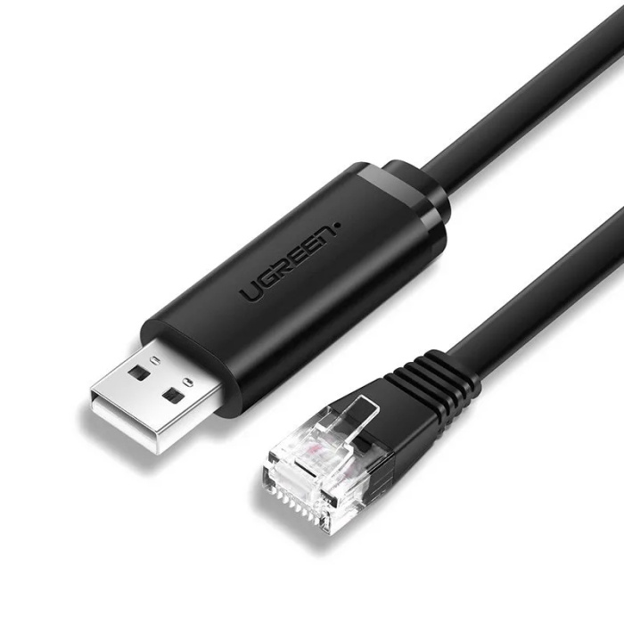 Кабель UGREEN CM204 USB 2.0  to RJ45 Console Cable 3m 60813