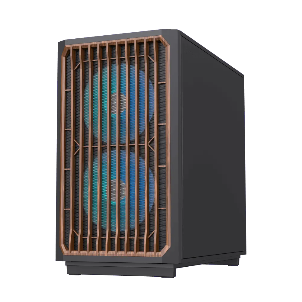 Корпус GameMax F35 BW Black (1116-4035R0003) [Midi Tower, 2 x 140x140 мм, черный]