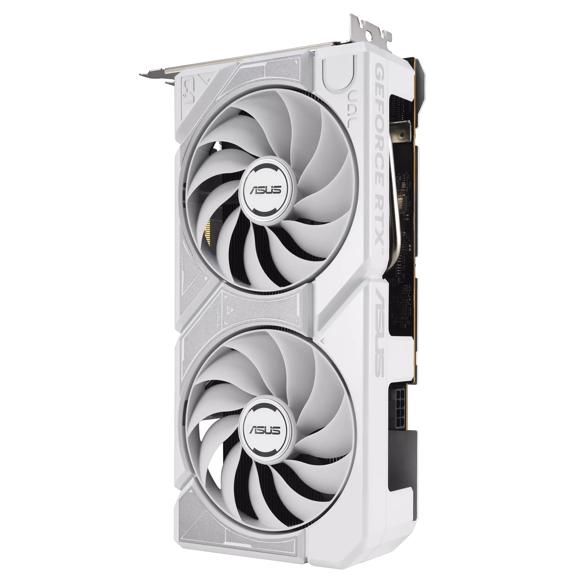 Видеокарта Asus GeForce RTX5060 8Gb DUAL OC Edition White (DUAL-RTX5060-O8G-WHITE) [8 ГБ, GDDR7, 128 бит, HDMI, DisplayPort (3 шт)]