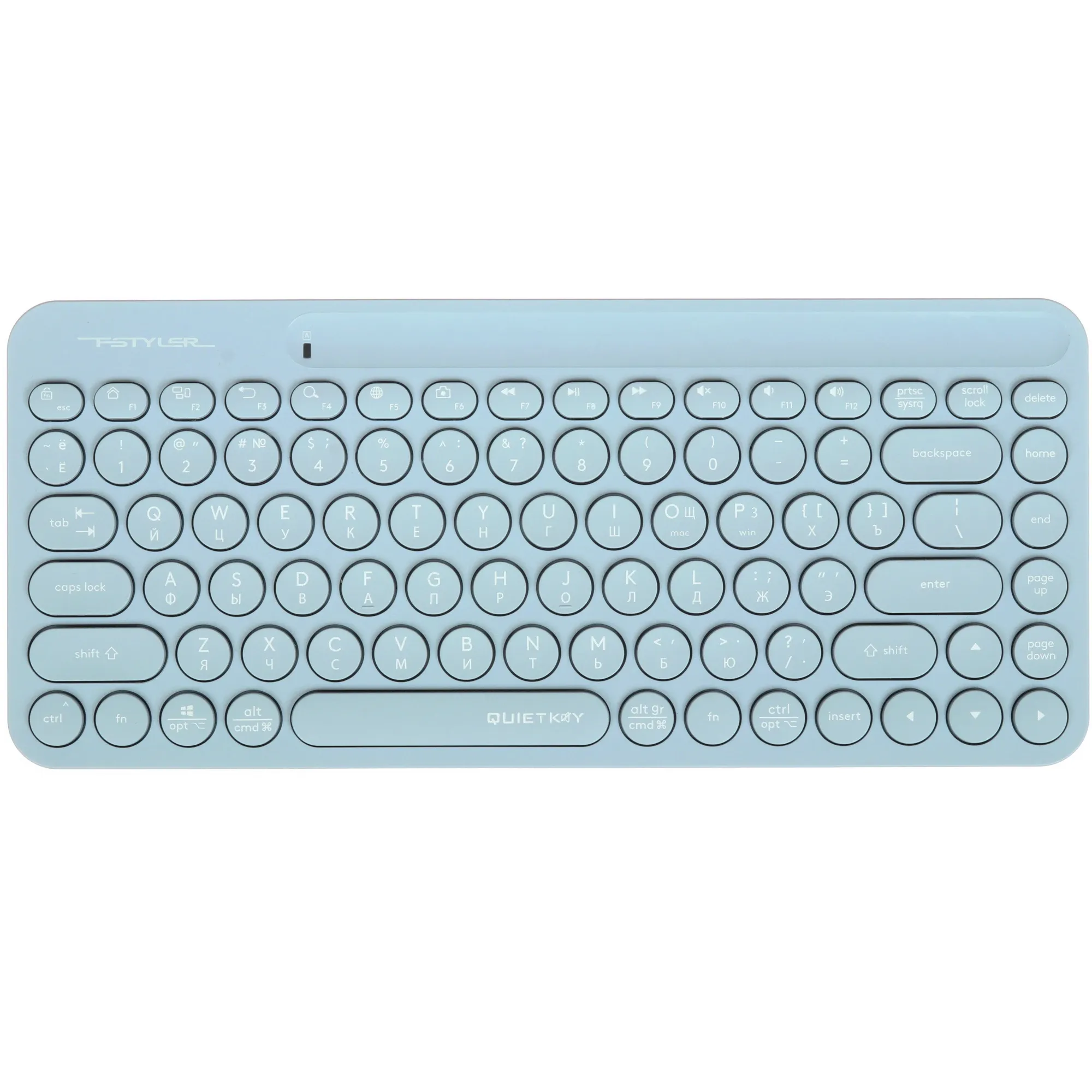 Клавиатура+мышь A4Tech FG3200 Air2 [мембранная, беспроводная, голубая]