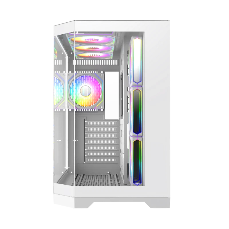 Корпус GameMax Hype-A WH White [Midi Tower, ARGB 4 x 12см, белый]