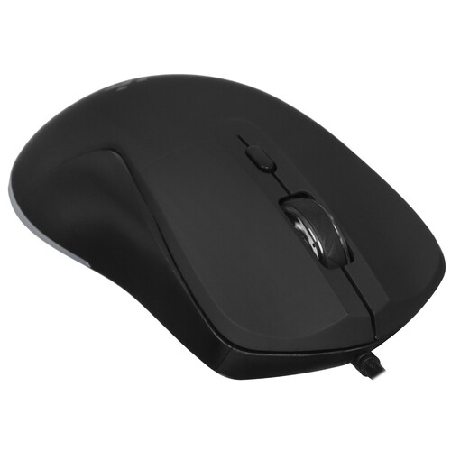 Мышь Defender Arga GM-049 + коврик (52049) [проводная, светодиодная, 3600 DPI, 125 Гц подсветка, черная]
