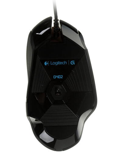 Мышь Logitech G402 Hyperion Fury, 910-004067 [проводная, светодиодная, 4000 DPI, 1000 Гц, подсветка]