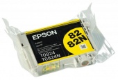 Картридж струйный, Epson, T0824, желтый, оригинал - купить по цене 750 тг. в интернет-магазине Forcecom.kz