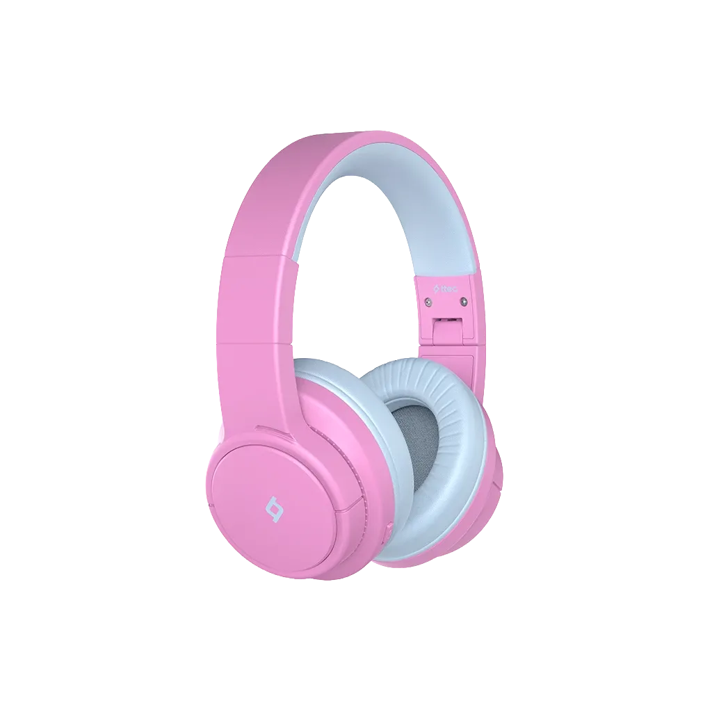 ttec SoundBuddy 3 Kids On-Ear Wireless Bluetooth Headphones (2KM171BP) Ballerina Pink / розовый