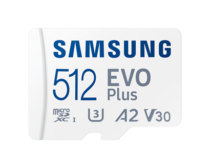 Карта памяти 512GB Samsung EVO Plus microSDXC+Adapter, Class 10, MB-MC512SA/EU